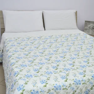 Cavalieri Piazza Pitti Trapuntino Cotone Matrimoniale art Campo di fiori