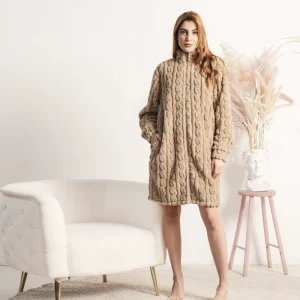 Vestaglia invernale Donna in pile Coral kissimo Biancaluna Holly