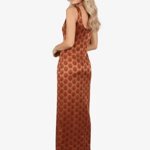 Abito Lungo Otro Amor Terracotta Pois